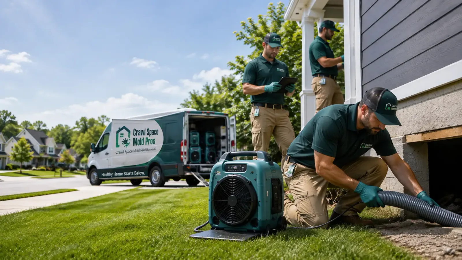 Crawl Space Mold Removal in Marble Rock, IA